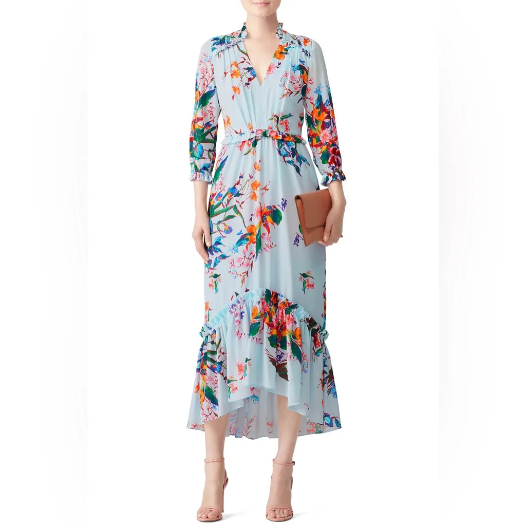 Hunter‎ Bell Wildflower Leighton Long Sleeved Floral Dress | Size 4 - Image 2