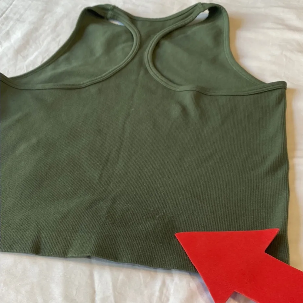 Women's Green Sleeveless top - Image 6
