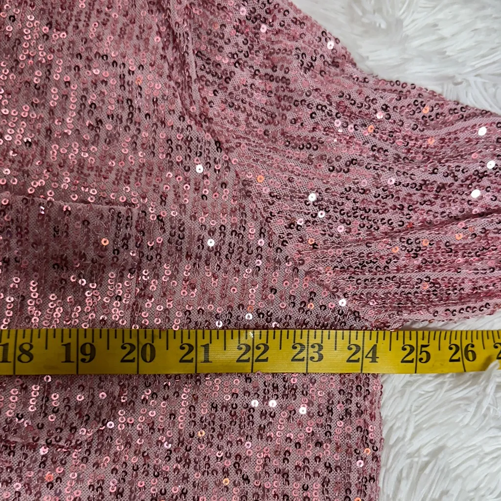 POL Princess Sparkling Pink Button Down Shirt - Image 7