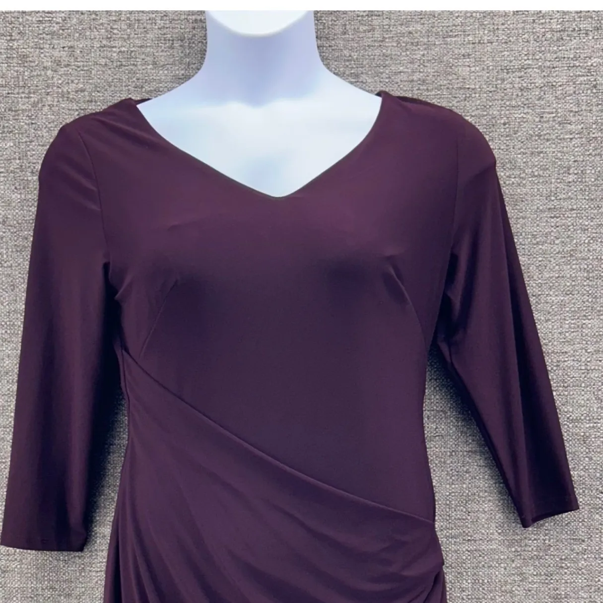 Lauren‎ Ralph Lauren Wrap Formal Dress Purple 12 - Image 3