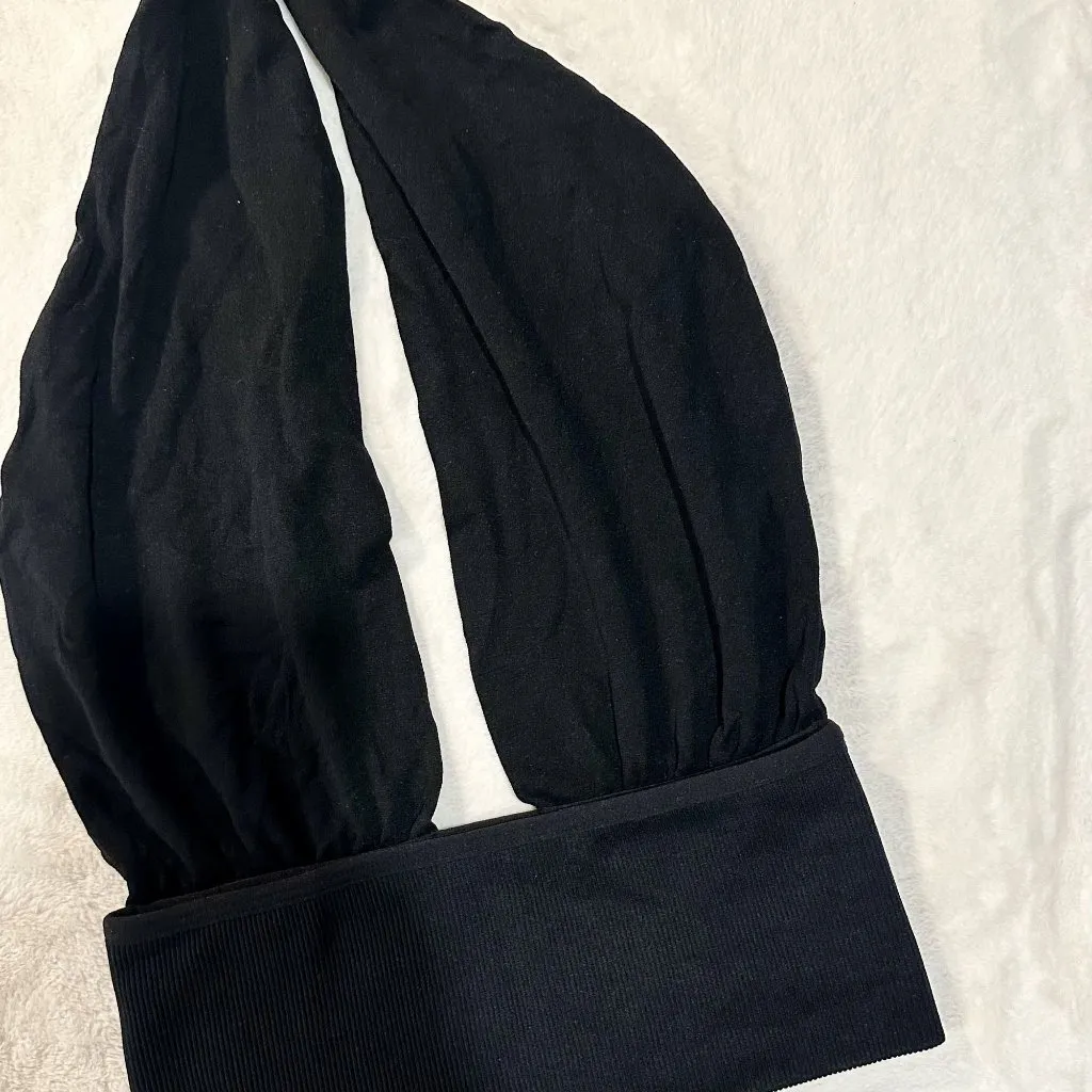 NEW Spiritual Gangster Black Halter Crop Top - Size: XS/S - Image 5