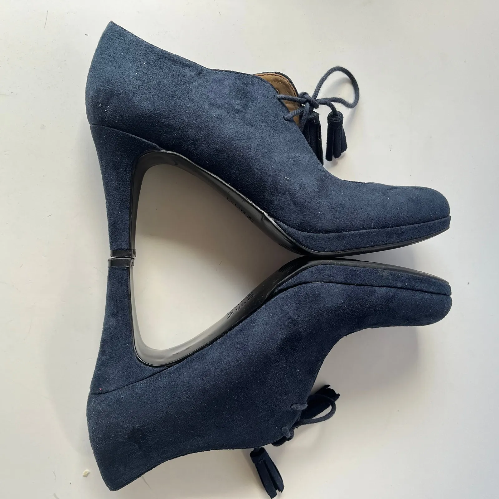 Naturalizer Paxton Heel Womens Shoes 6M Preppy Suede Tassel Retro Chic Comfort - Image 5