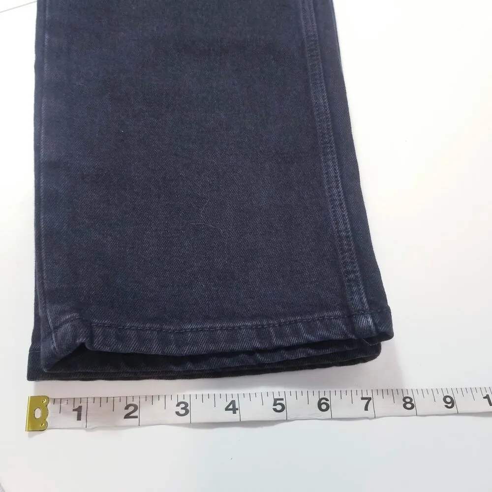 Everlane The Original Cheeky Crop Jeans Organic Cotton High Rise Black Denim - Image 10