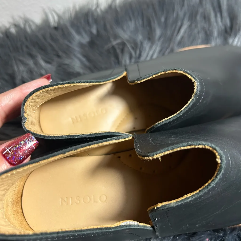 Nisolo by Anthropologie Mia Everyday Ankle Bootie Leather Ankle Boots Sz 7.5 Black - Image 12