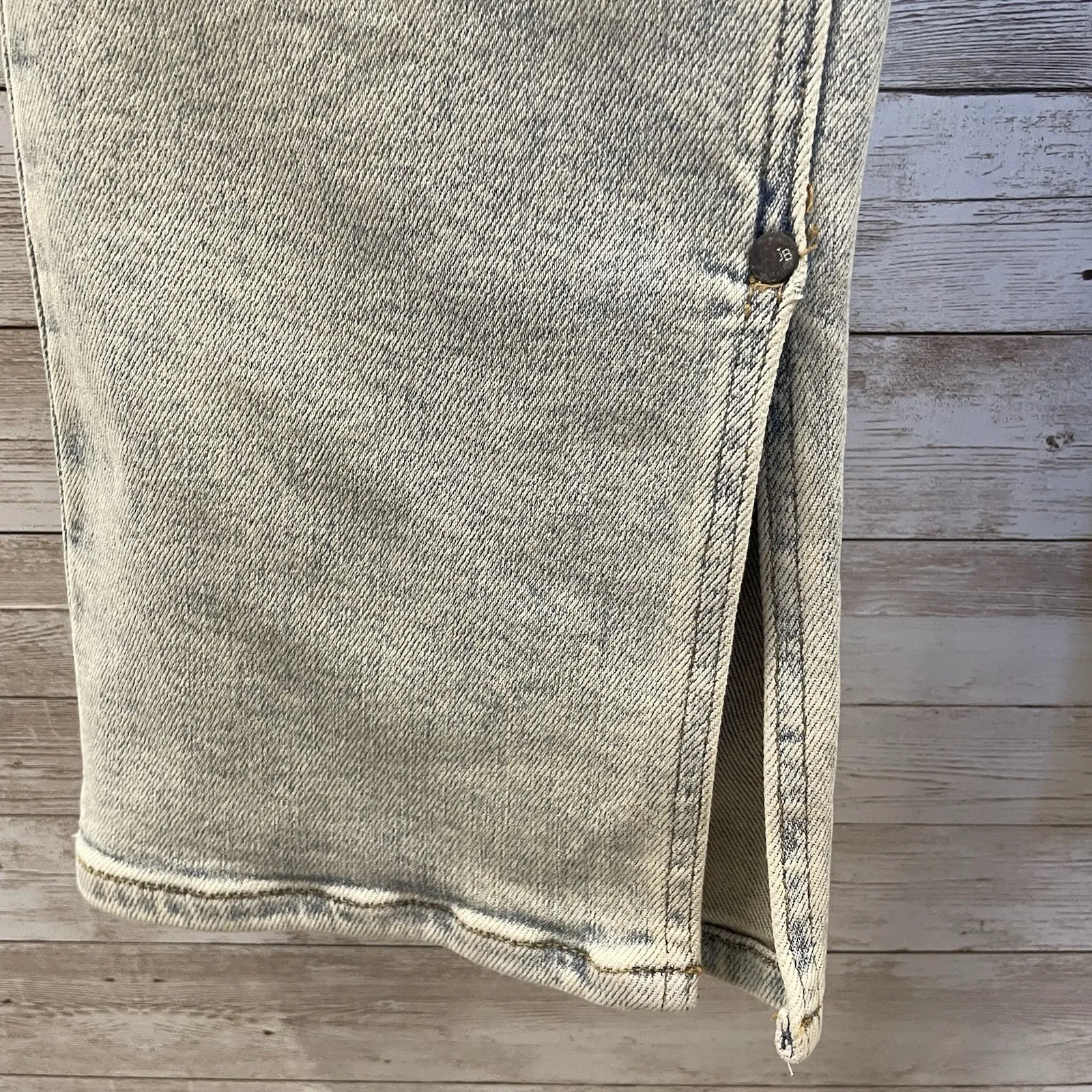 Judy Blue Womens‎ 9/29 Jeans The Bees Knees Straight Fit High Waist Inseam Slit - Image 7