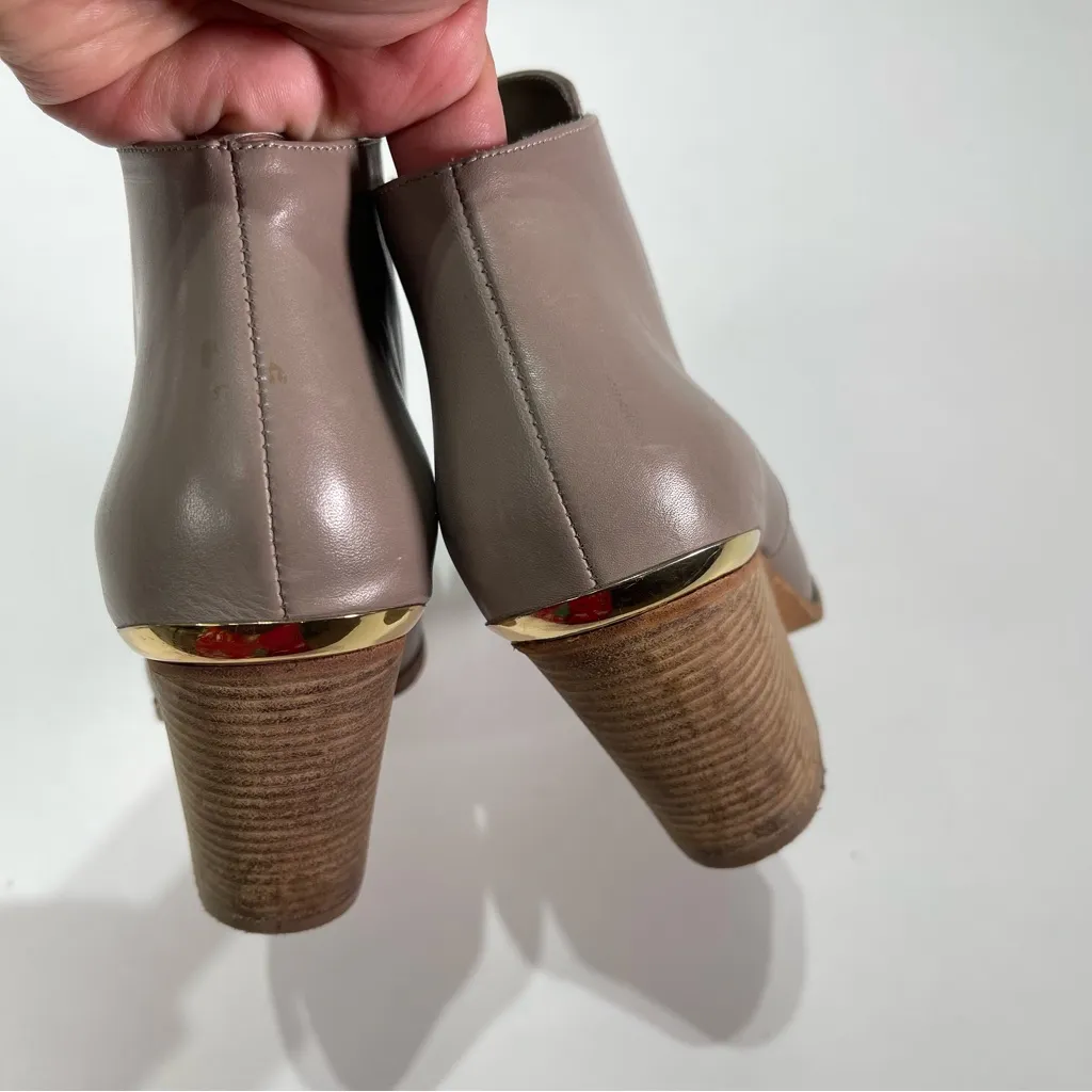 Cole Haan Grand OS Hayden Gray Leather Heel Ankle Boots Women 6B Bootie Dressy - Image 6