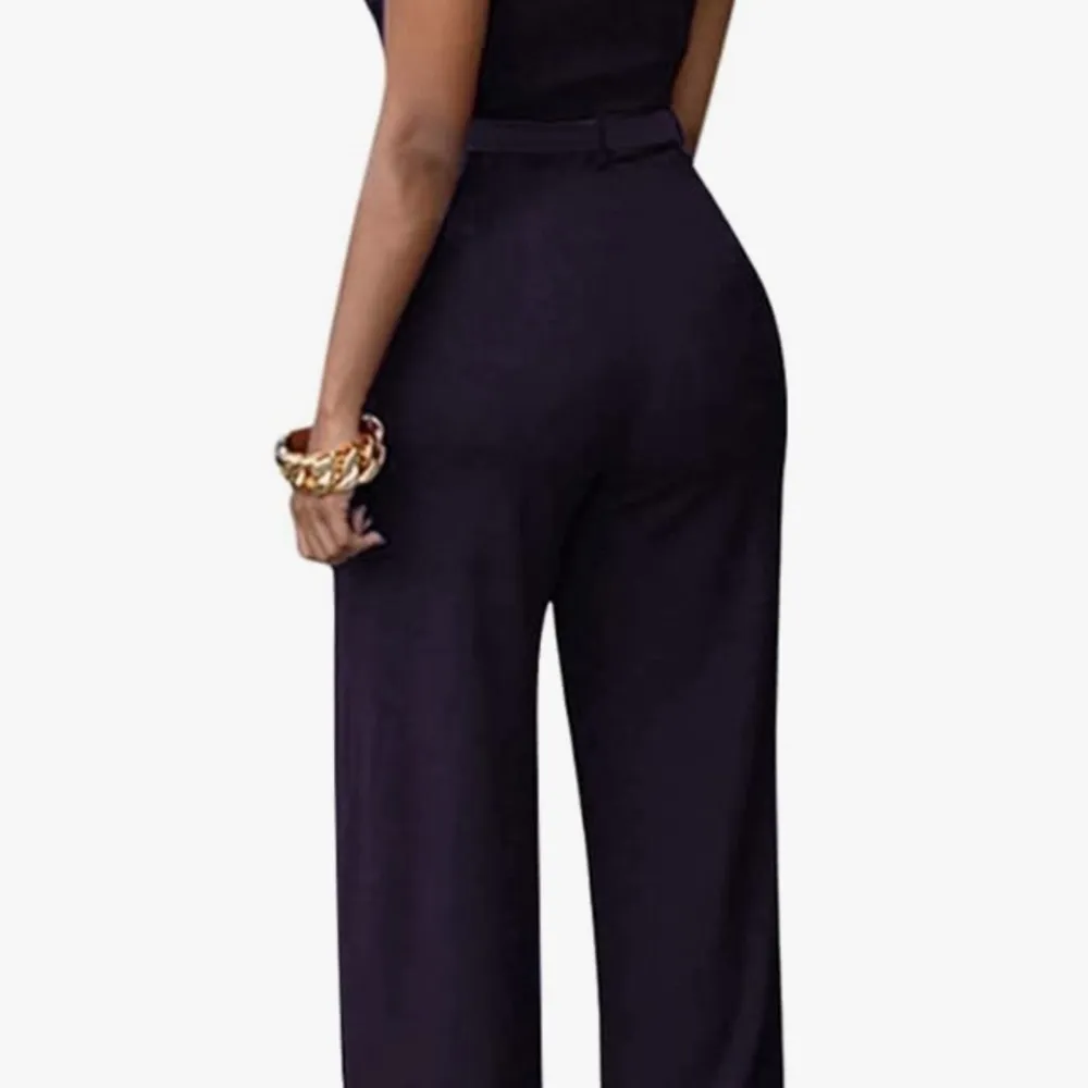 Women’s jumpsuit sleeveless wide leg - Image 3