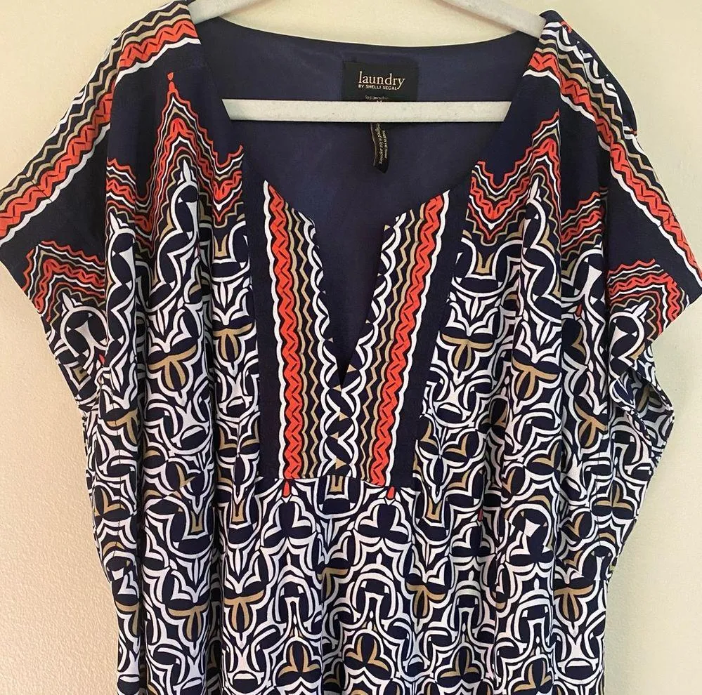 Laundry By Shelli Segal Graphic Print Shift Dress - Image 3