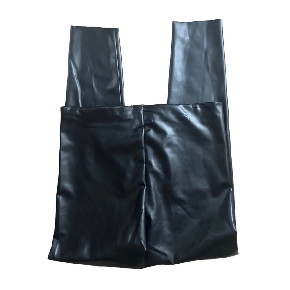 Joie Limited Edition Faux Leather Legging Pant Size XL Black #JM1022CO Stretch - Image 3