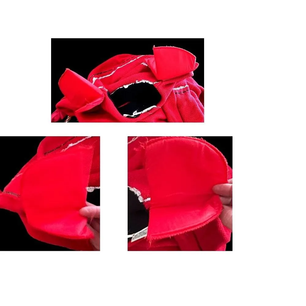 Vintage 80s Bonnie Bill by Holly Sz M Sweater Red Black Buttons Valenti… - Image 10