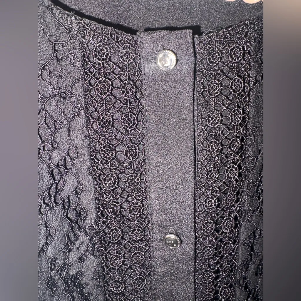 Karl Lagerfeld Midnight Lace Blouse - Image 3