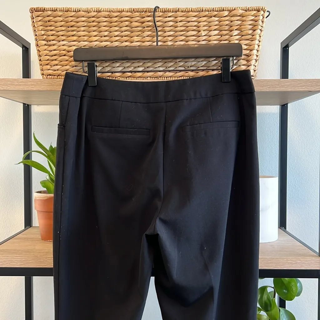 Chico's Mid-Rise Woven Black Dress Pant Trouser, 6 Short - Image 6