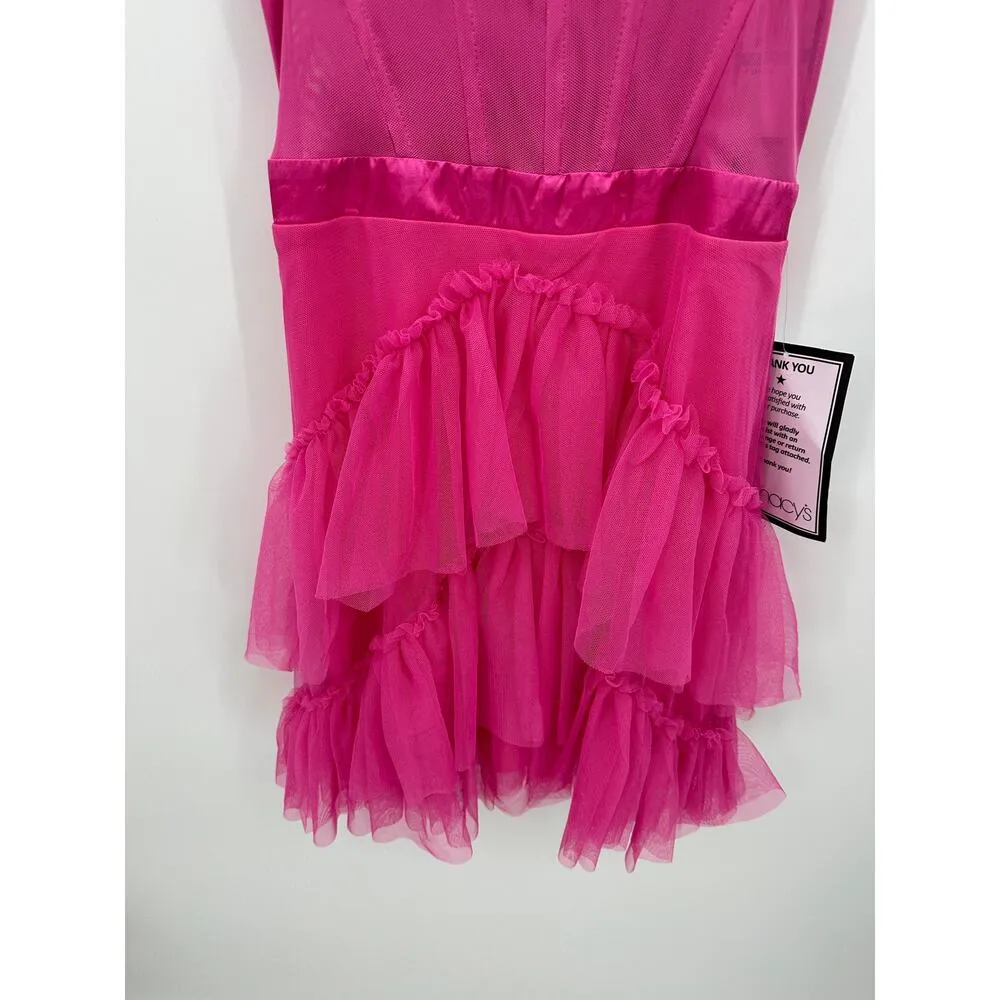 City Studio Womens Bubblegum Pink Mini Dress Size 9 NWT Feminine Barbie Cocktail - Image 3
