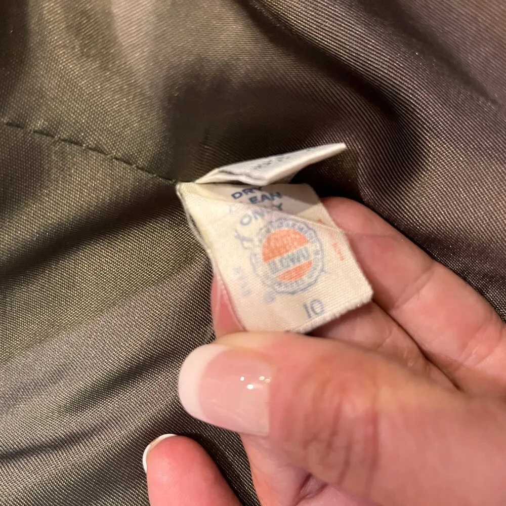 VTG Green Plaid Evan Picone Jacket Womens SZ 10 Blazer Classy Vintage 80s Retro - Image 11