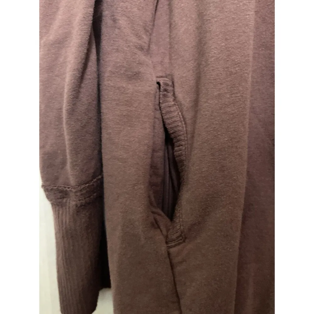 Free People Movement Zipper Back Oversized Mock Neck Pocket Sweater Size Medium - Image 5