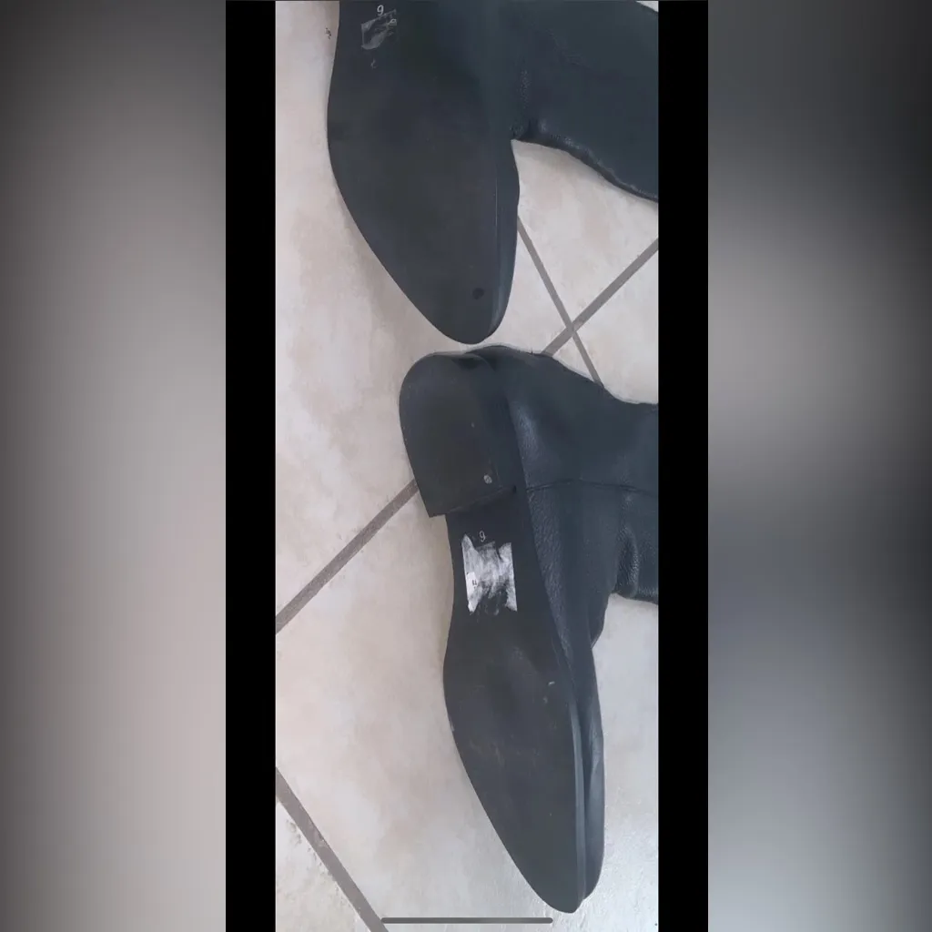 Leather Black Over-the-Knee Boots Seychelles free people 6 boho casual fall $150 - Image 4