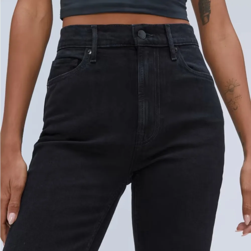 Everlane The Original Cheeky Cropped Jeans Coal Black Size 28 - Image 5