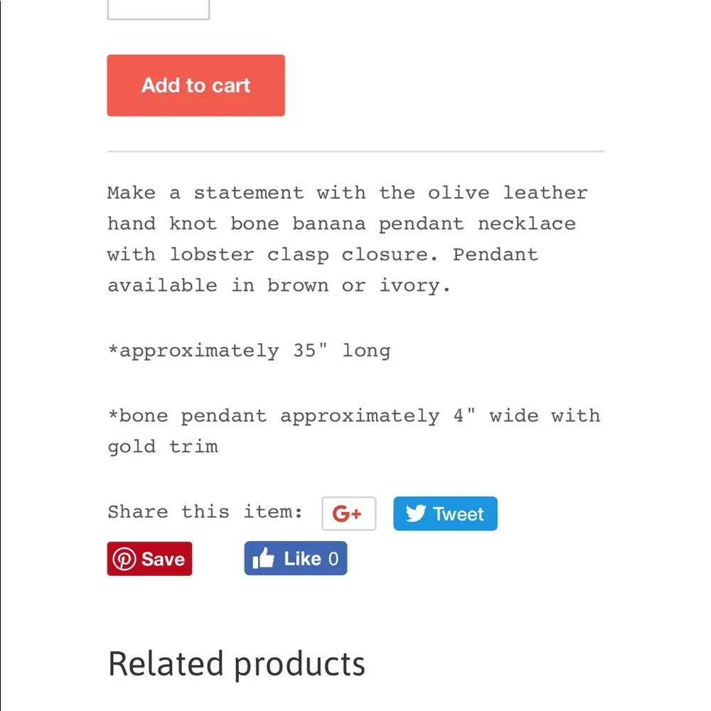 Leather Knotted Banana Bone Necklace Green - Image 6