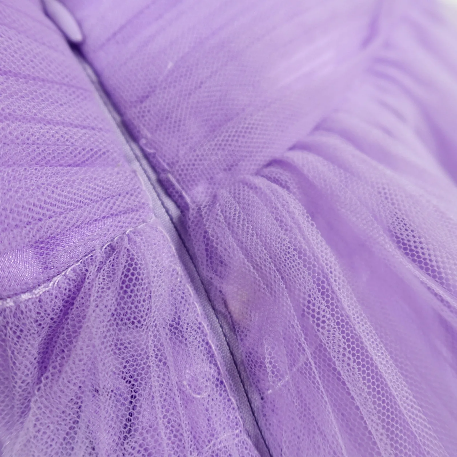 Jovani 38290 Lilac Purple Tulle Ruffle Sweetheart Slit Evening Gown Tiered Dress - Image 15