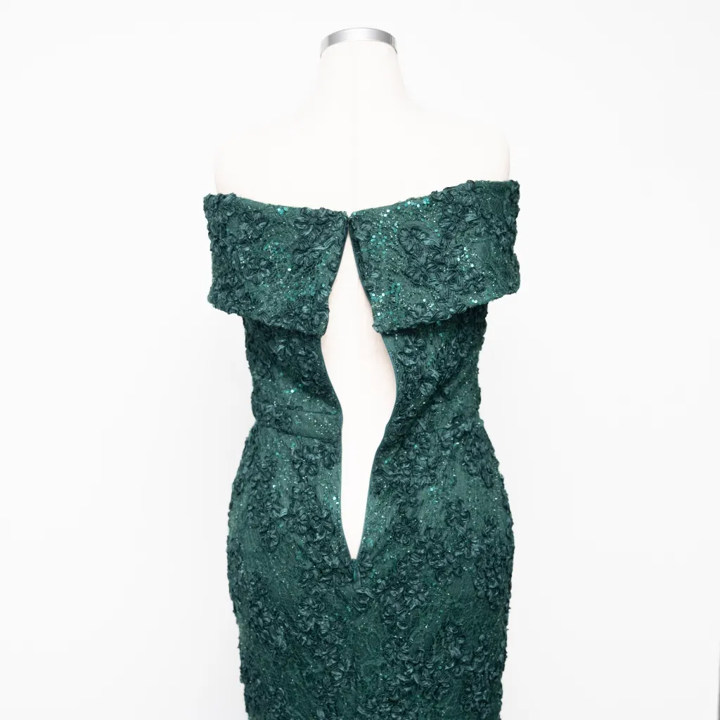 XSCAPE - Off-The-Shoulder Lace Gown - Image 14