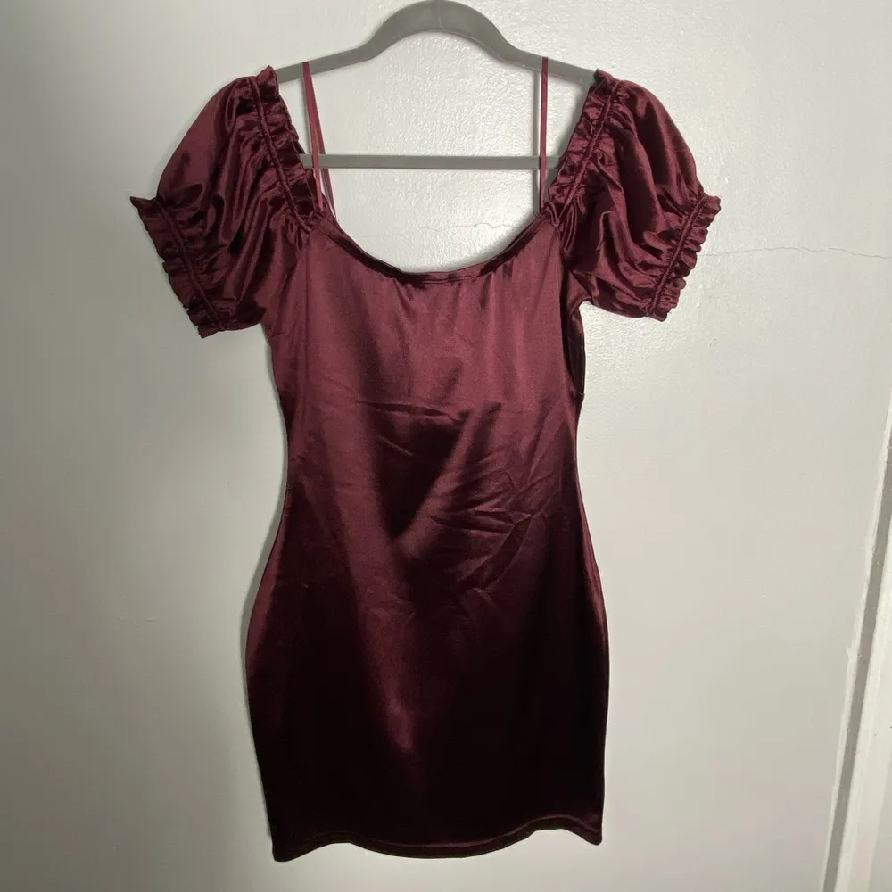 Satin Mini Dress - Image 4
