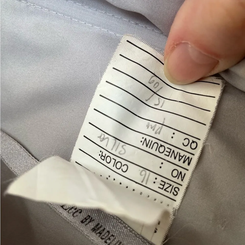 Morilee Madeline Gardner Silver Grey Rhinestone Lace Formal Dress Prom 16 - Image 13