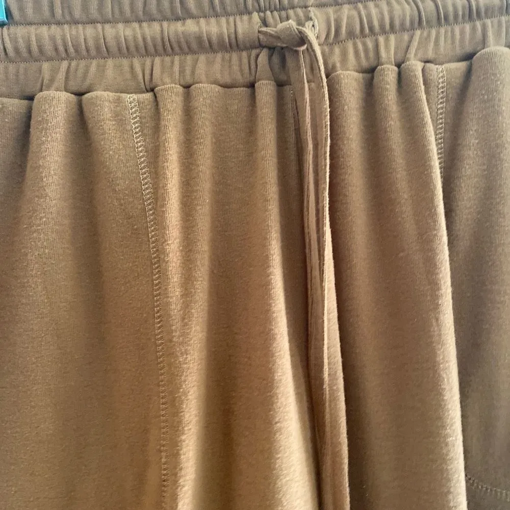 Doe & Rae rust drawstring joggers with pockets size small - Image 9