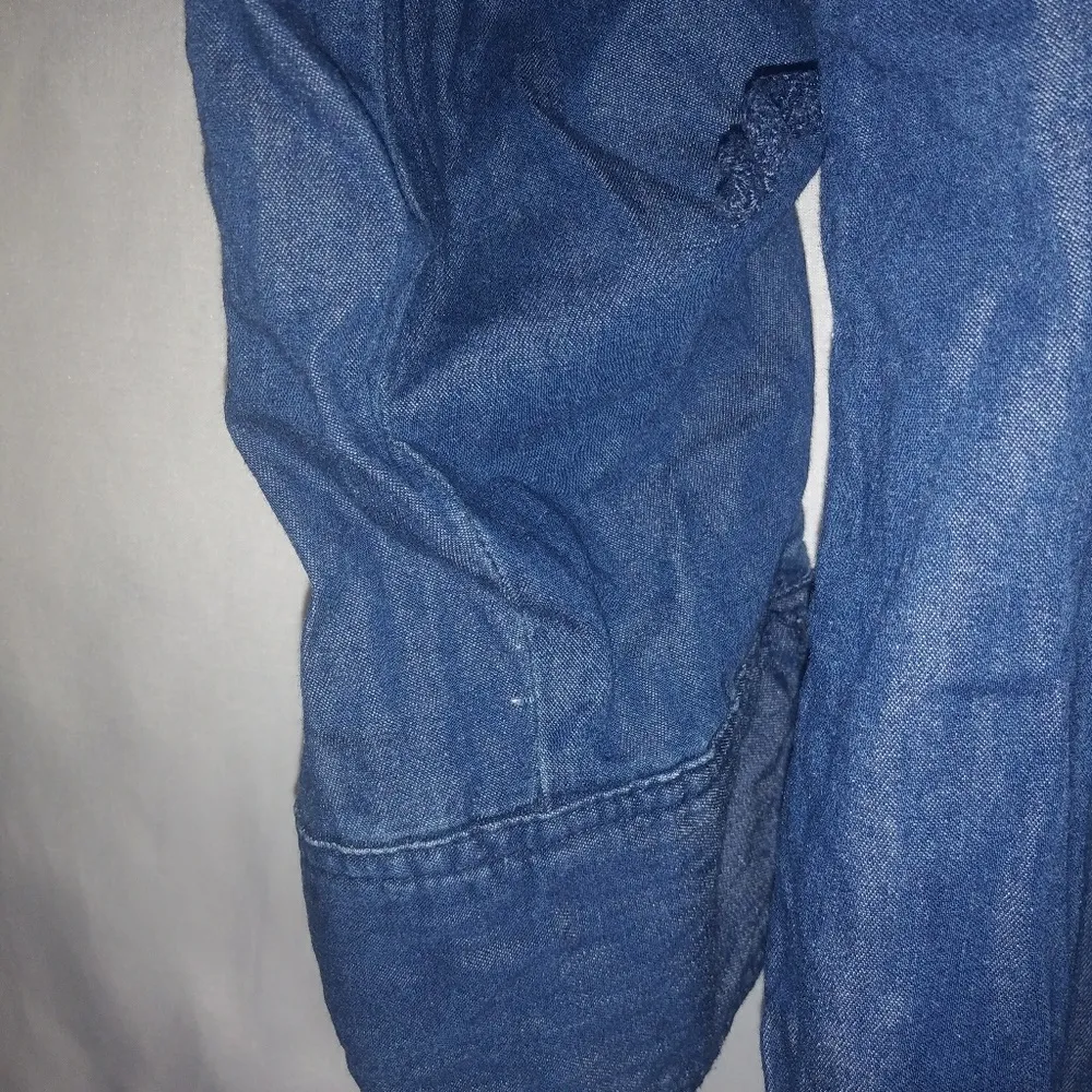 BE Denim 2X Button Down Front Dress Plus Blue - Image 2