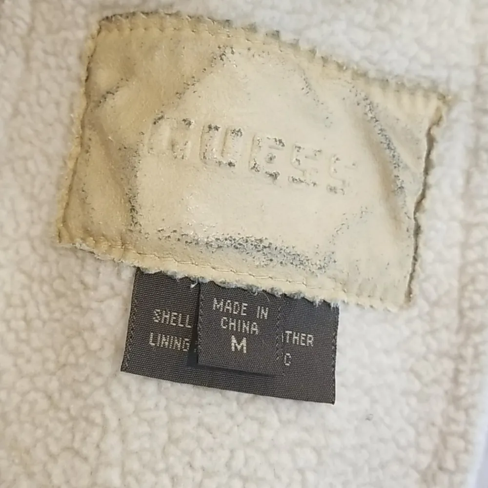 💕GUESS💕 Vintage Genuine Leather Suede Coat M - Image 4