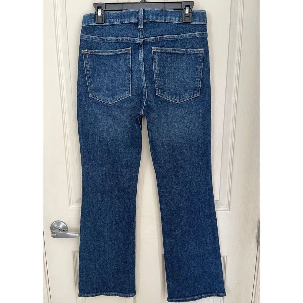 Gap  Mid-rise 90s Loose Flare Jeans (Dark Indigo) - 4 Short - Image 4