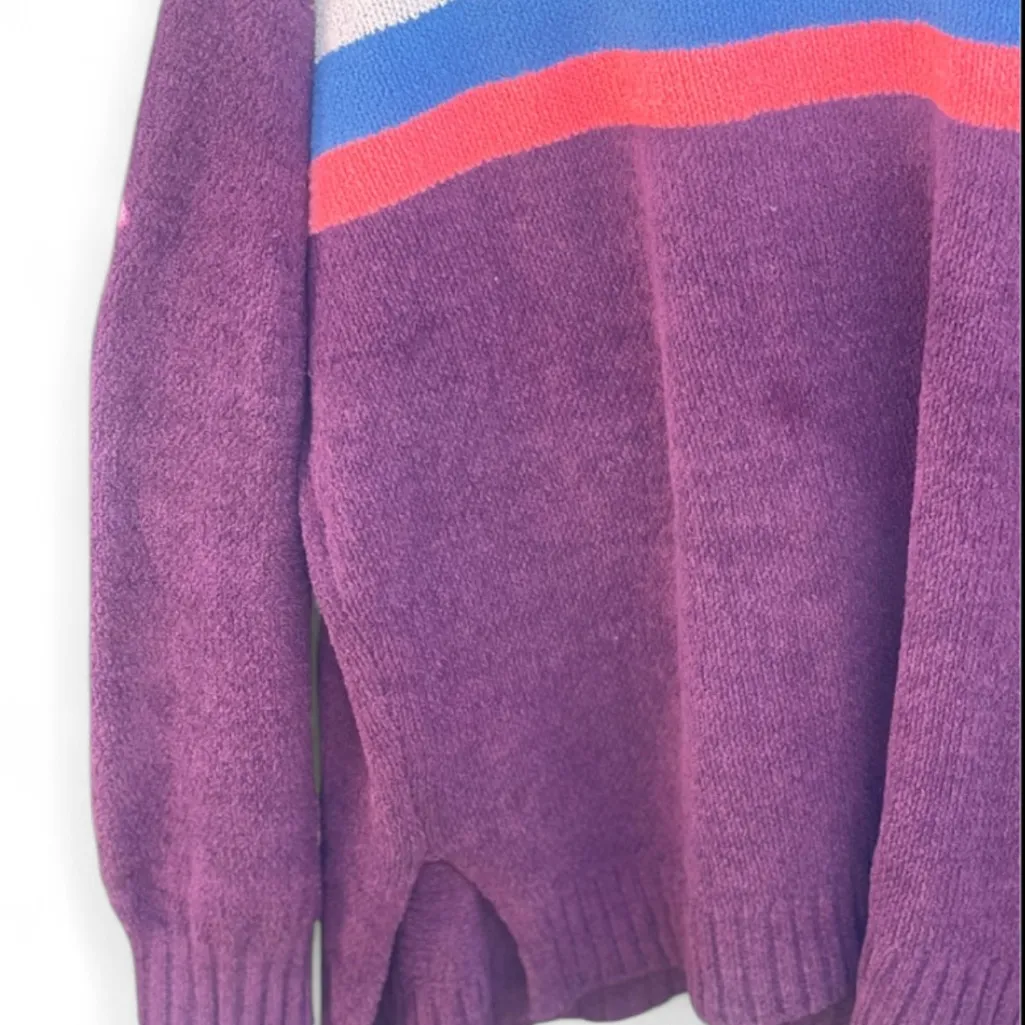 American Eagle 🦅 Chenille Striped Crew Neck Oversized Sweater - Image 5