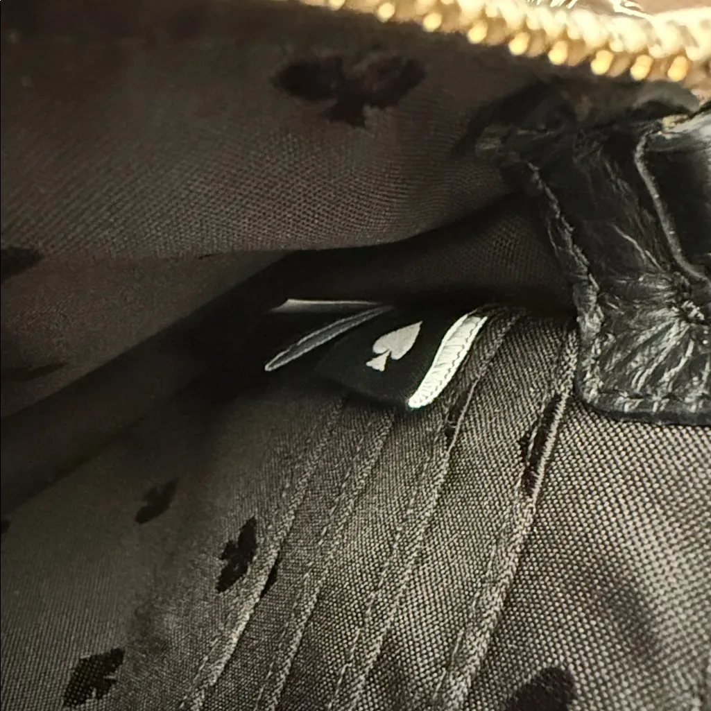 Kate Spade Leila Convertible Wristlet Clutch Wallet Purse Cream and Black - Image 12