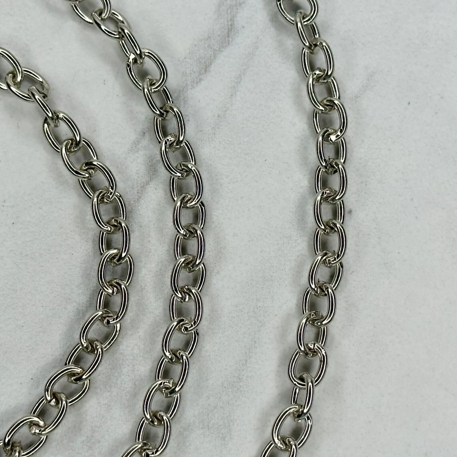 Silver Tone Chain Link Handbag Strap Replacement Purse Chain ✨ - Image 3