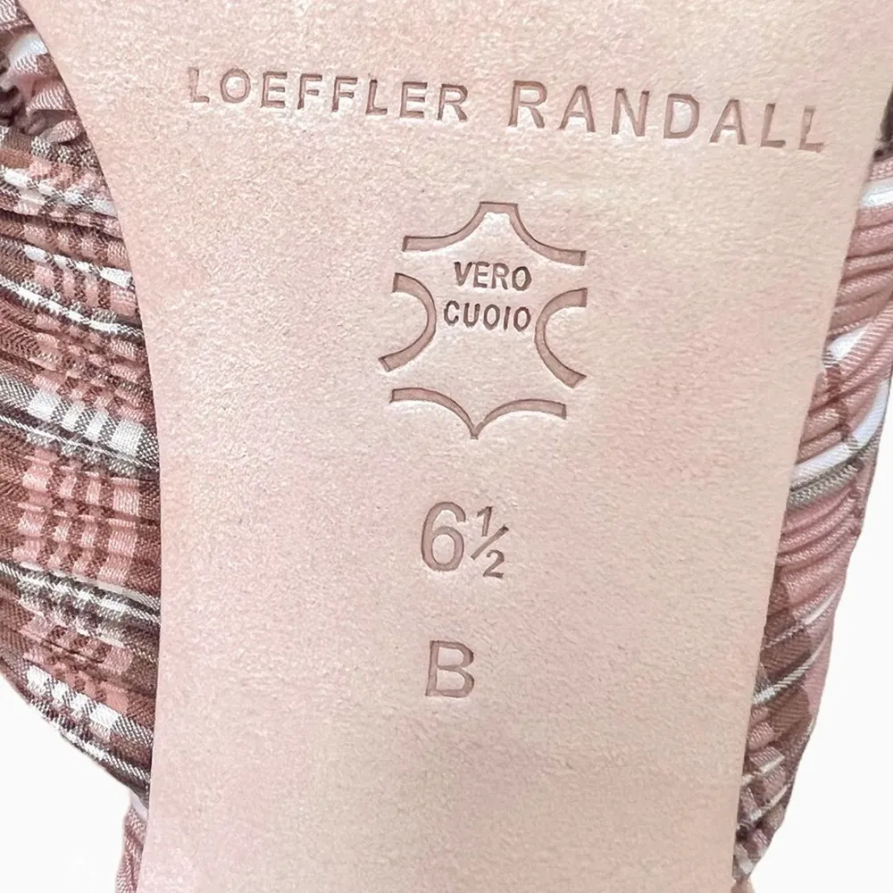 Loeffler Randall Penny Plaid Bow Mule Size 6.5 - Image 7