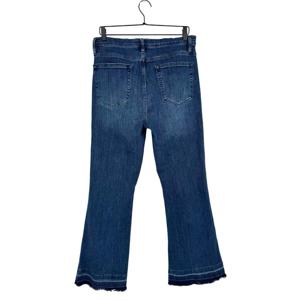 Frame Le Easy Flare Release Hem Jeans Thunderstorm Dark Wash High-Waist 31 - Image 4