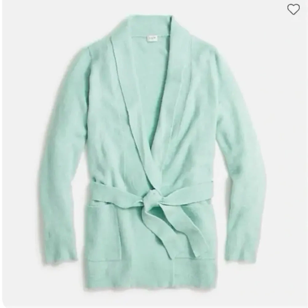 NEW J.Crew Factory Wrap Cardigan Sweater Top & Pants Set Soft Yarn Wintergreen - Image 3