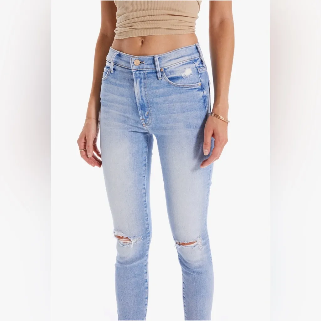 Mother The Stunner Zip Ankle Step Chew in Poisoned Petals Size 28 - Image 4