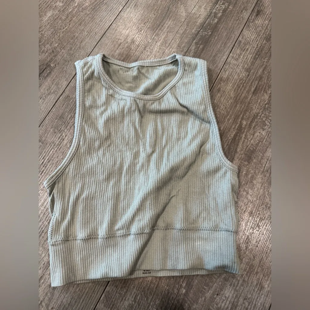 SKIMS Ribbed Tank Top in Gray - Image 2