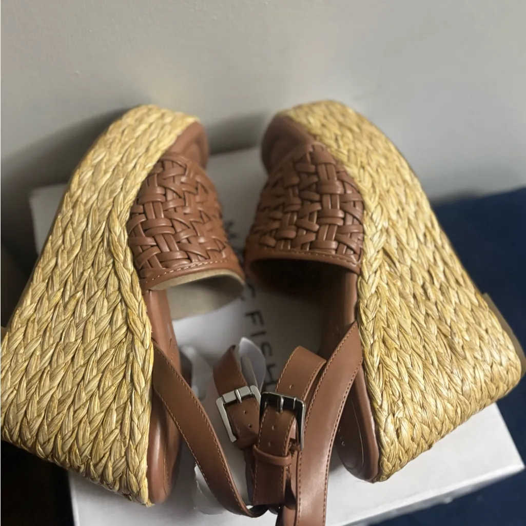 Marc Fisher Women's Godina Espadrille Square Toe Wedge Sandals - Image 9