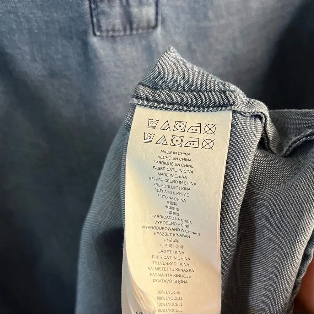 Michael Michael Kors Chambray Top‎ XS Blue - Image 13