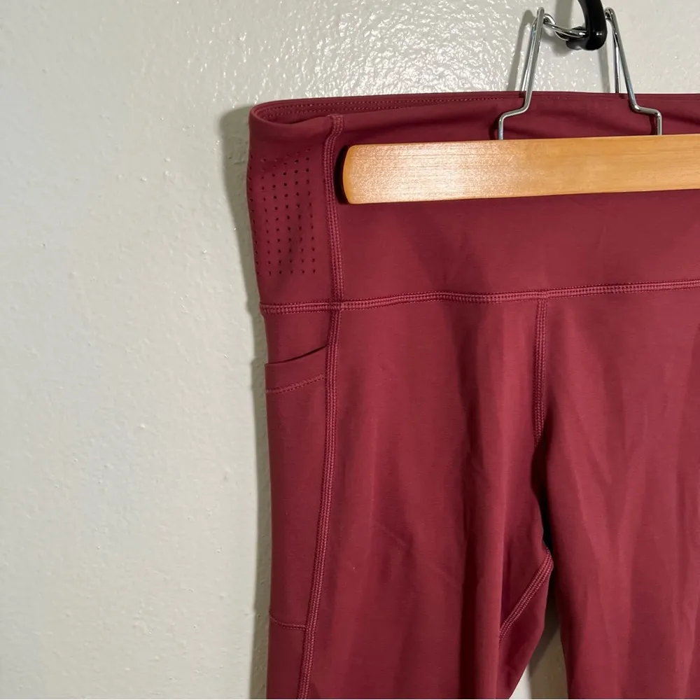 Lilybod Revolve Leggings Dark Red Crimson S - Image 6