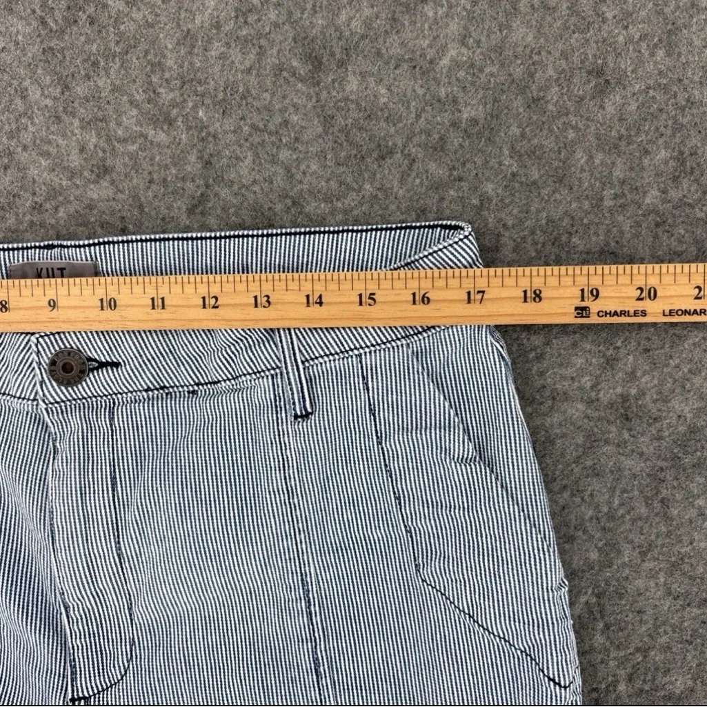 Kut From the Kloth Meg Railroad Stripe Wide Leg cropped Pants Size 12 - Image 10