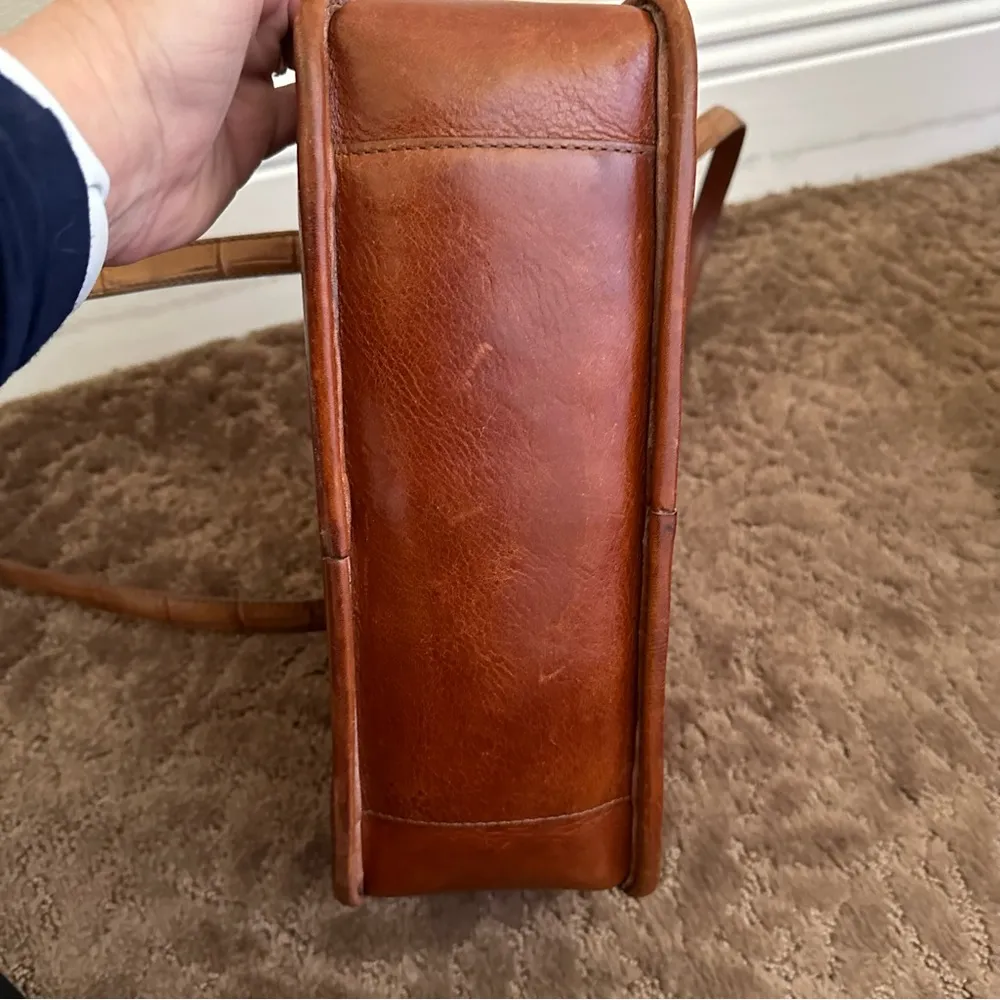 Vintage Brighton Marina Palomino Handbag Purse Bag Tan Leather NWOT - Image 4