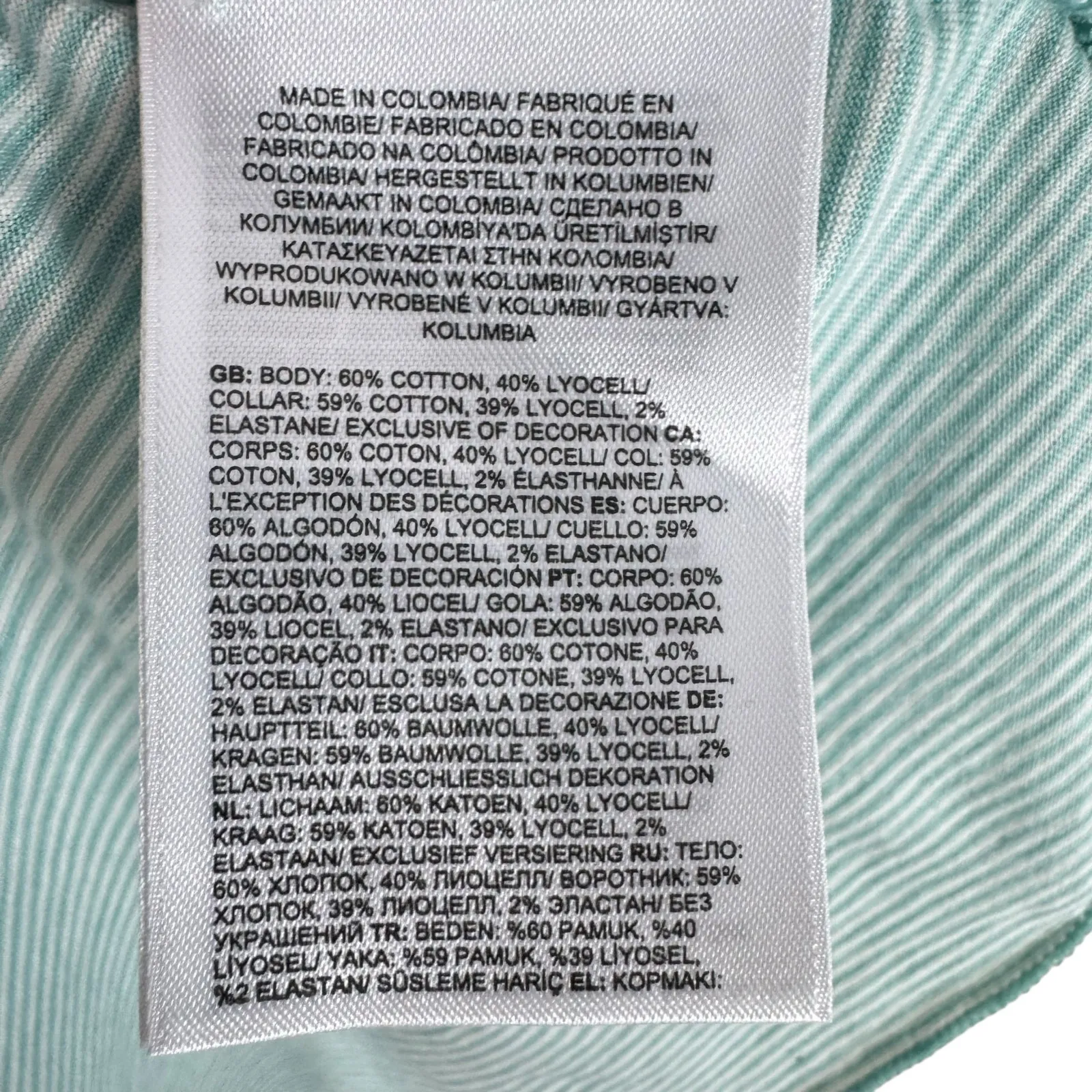 North Face Blue‎ Striped Short Sleeve T-Shirt 1X - Image 6