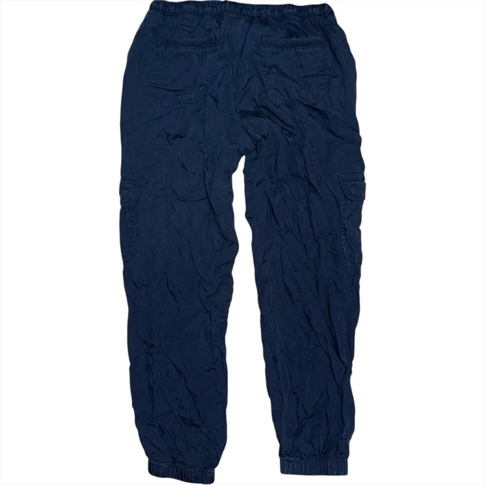 Knox Rose Navy Blue Cargo Joggers Women’s Small Elastic Waist Pants Casual - Image 2
