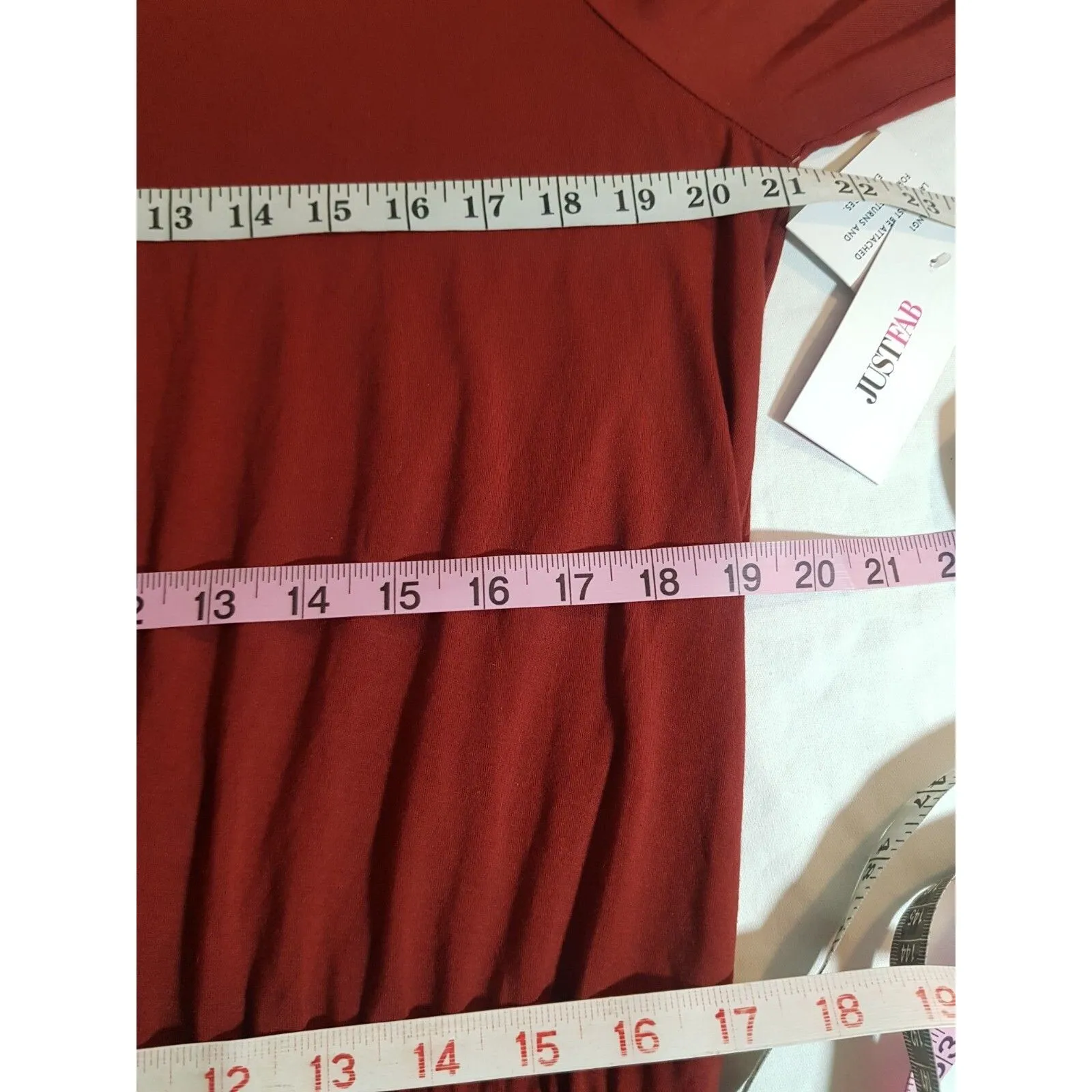 JustFab  Womens Dress XL Maxi Long Sleeve Neutral Clean Girl Minimalist Boho Chic - Image 13