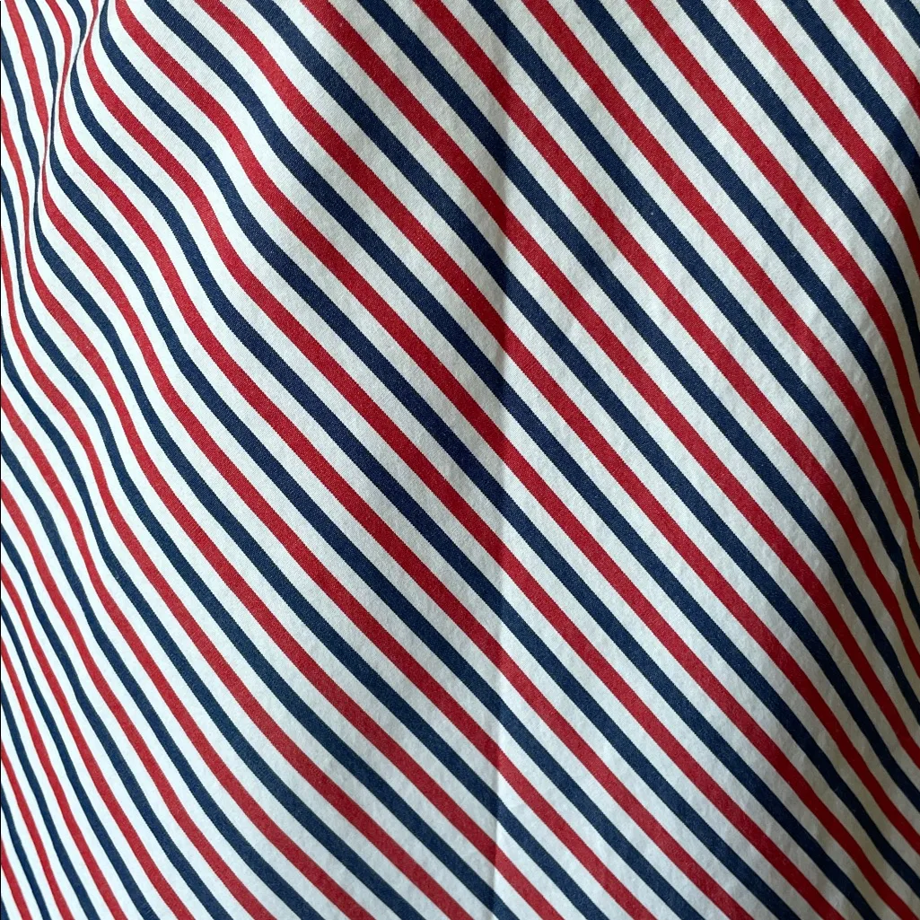 Sleepy Jones Striped Sleep Lounge Dress Navy White Red Preppy American Cotton - Image 5