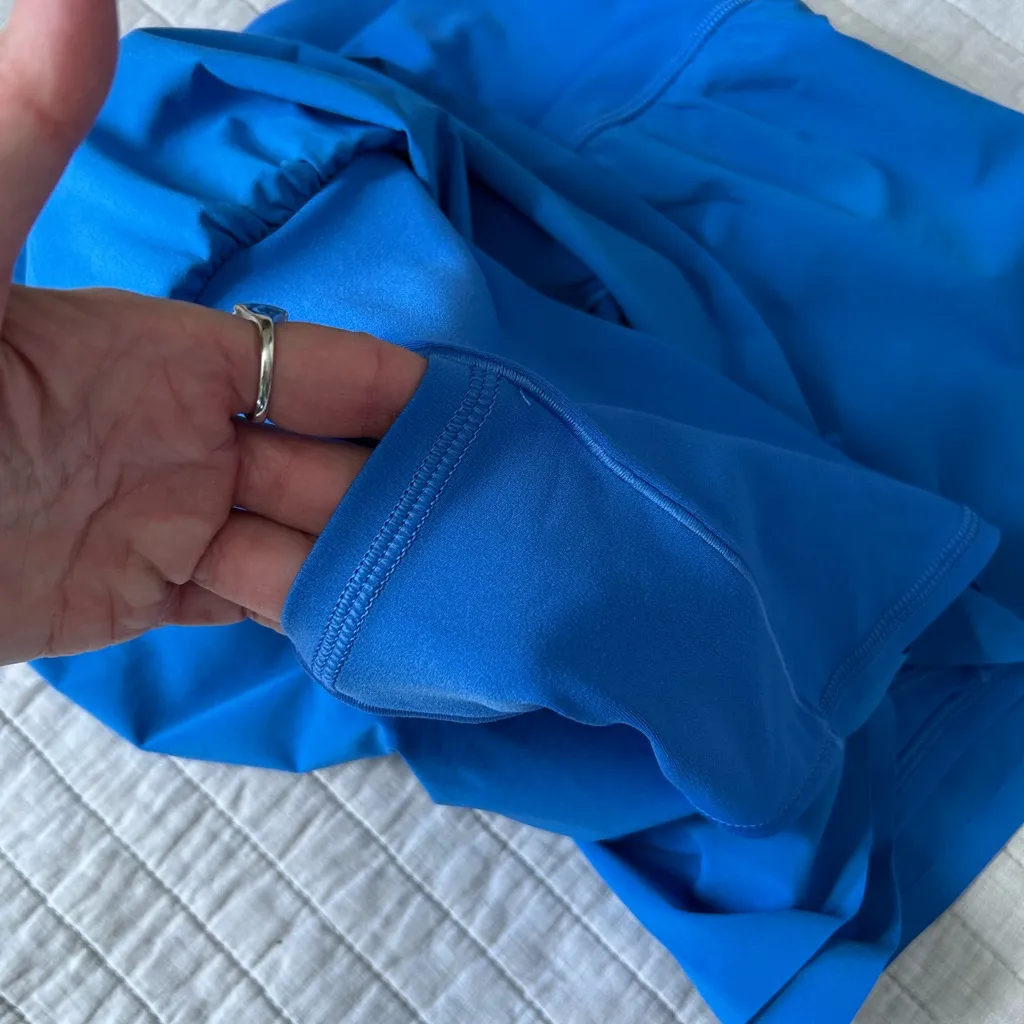 Aerie Offline real good high waisted blue flowy workout running shorts M - Image 8