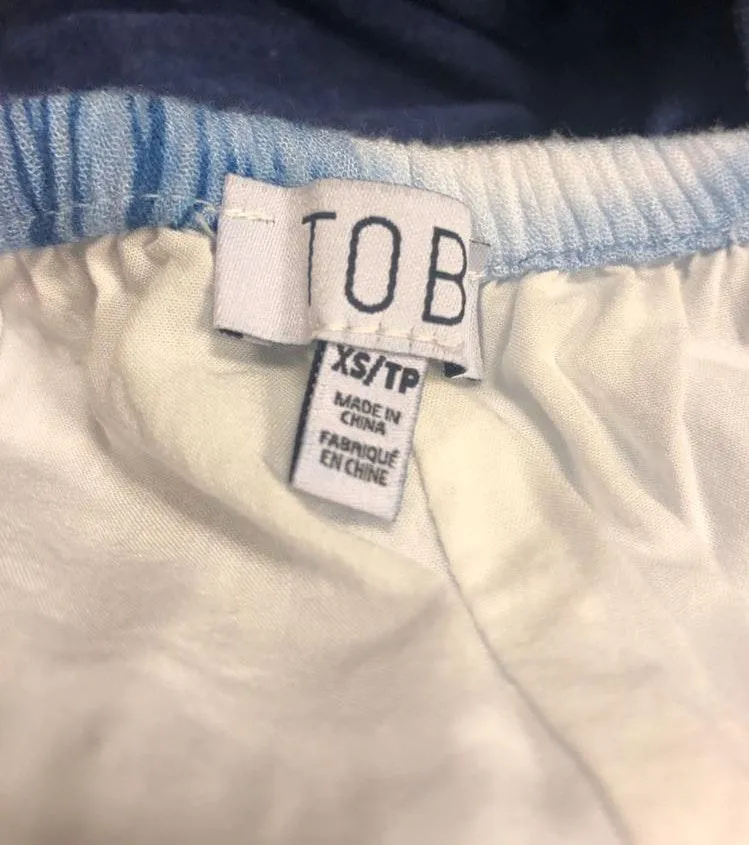 Tobi Blue And White Shorts - Image 3