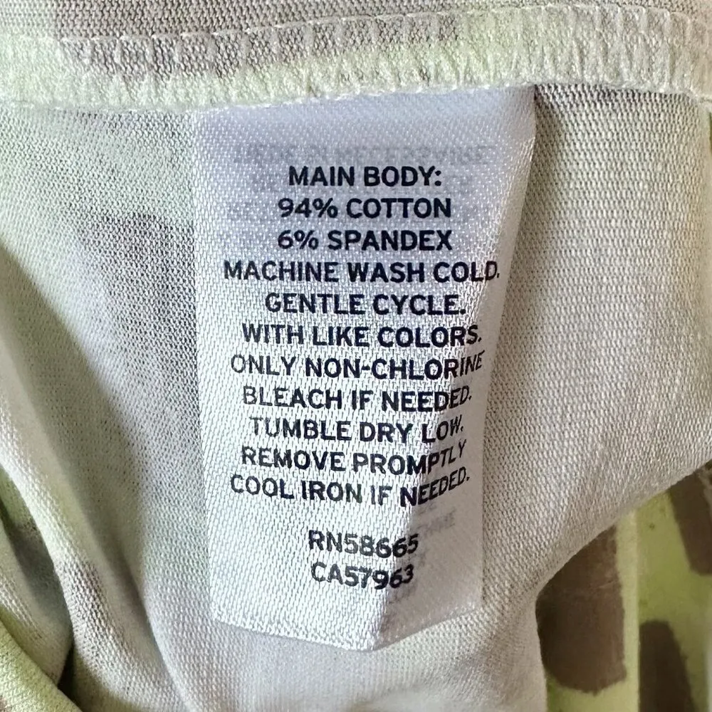 NWT bp High Waist Bike Shorts in Green Ivory Tic Tac Checkerboard - XXS - Image 4